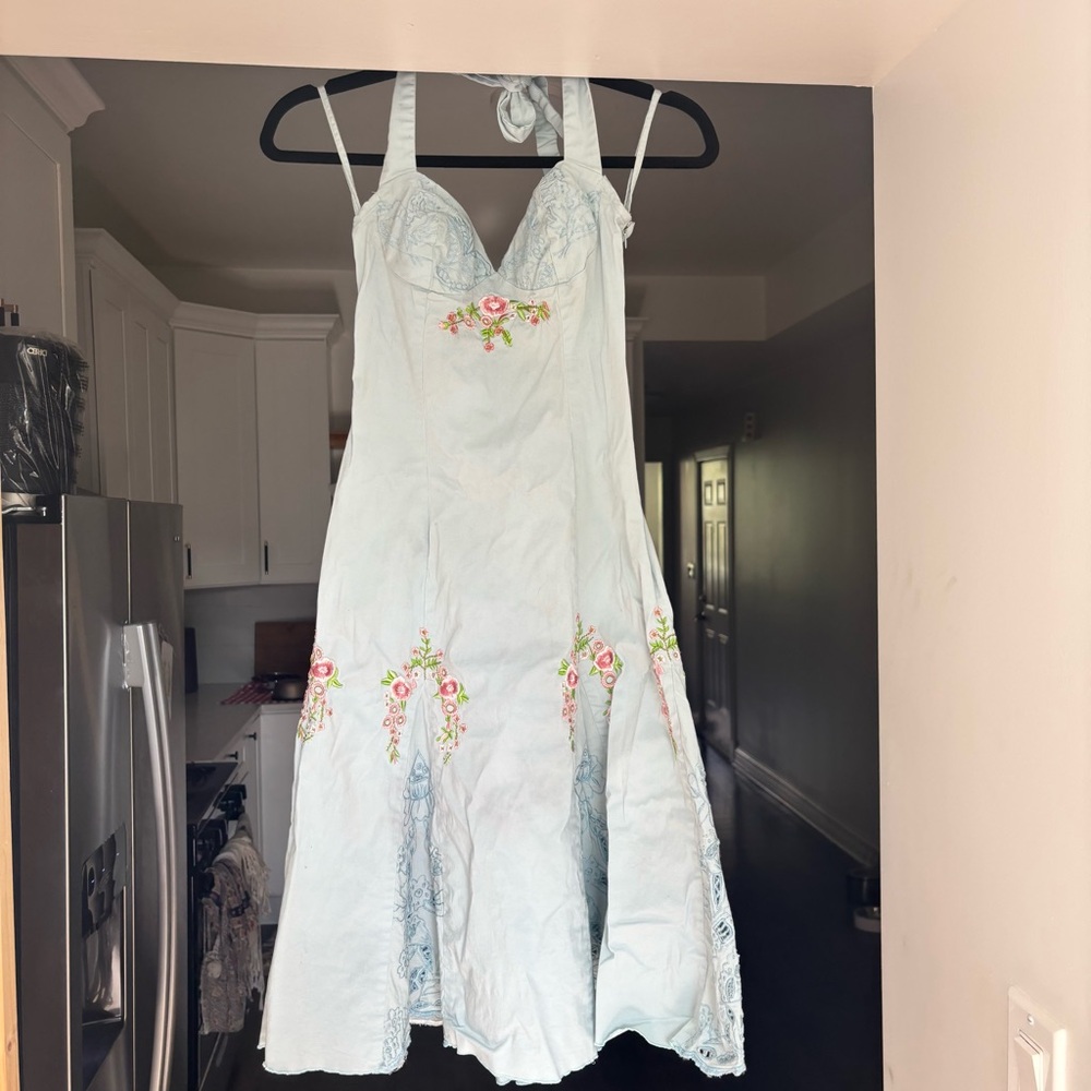 Betsey Johnson Light Blue Floral Dress